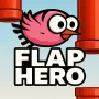 Flap Hero is an arcade game inspired by the legendary Flappy Bird, where players control a brave little bird in an endless blue sky. The game impresses with its simplicity but is extremely challenging, where each red pipe touch tests the player's reflexes, concentration, and rhythm.