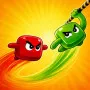 Jelly Dash is a fast-paced multiplayer racing game where stretchy jelly characters swing, bounce, and launch themselves across colorful obstacle courses.