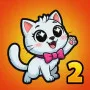 Kitty Loves Birds 2 is a fun platform adventure game where a playful cat uses bouncing birds to reach higher places and explore colorful stages.
